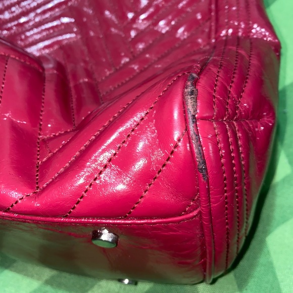 Cole Haan Coated Patent Leather Sugar Berry Tote - Picture 4 of 16